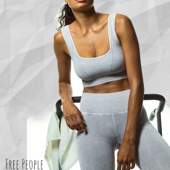 Free People Movement Good Karma 3 piece grey set - Picture 10 of 11